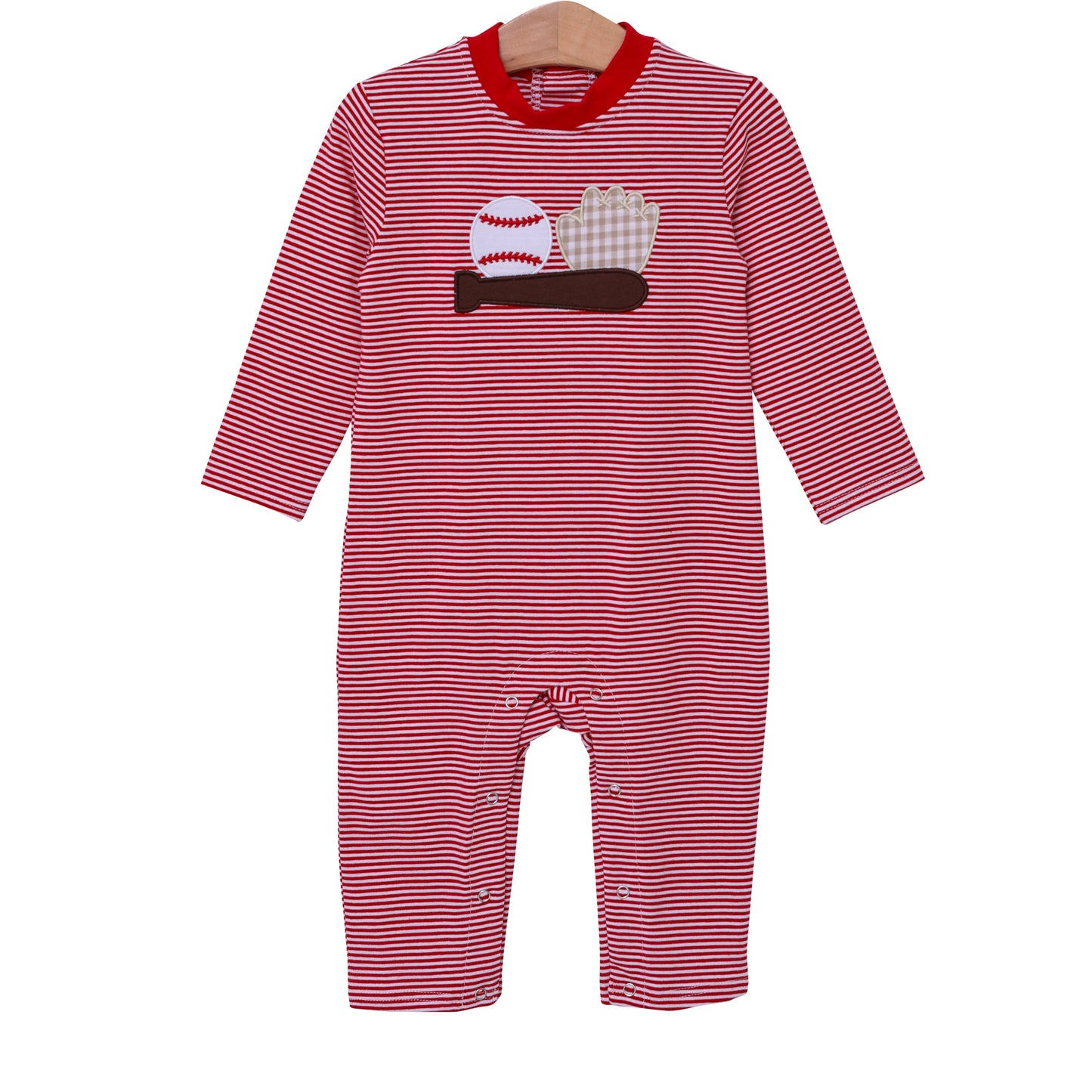 TSK Baseball Applique Romper