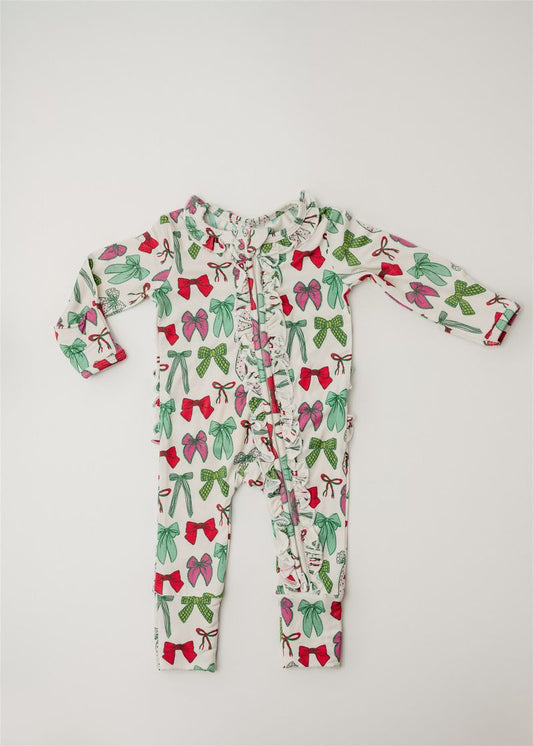 RR Holly Jolly Bows Footie