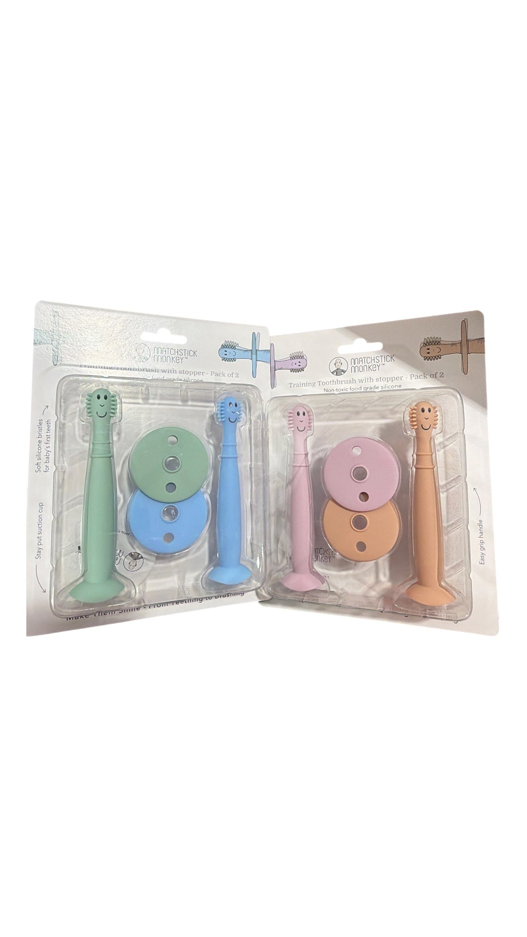 Matchstick Monkey Training Toothbrush with Stopper