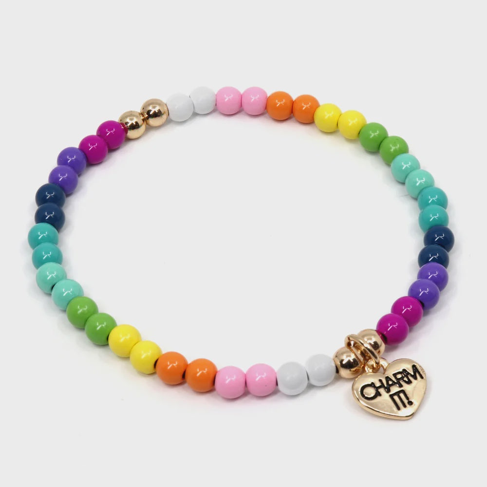 High IntenCity Charm It". Gold Rainbow Stretch