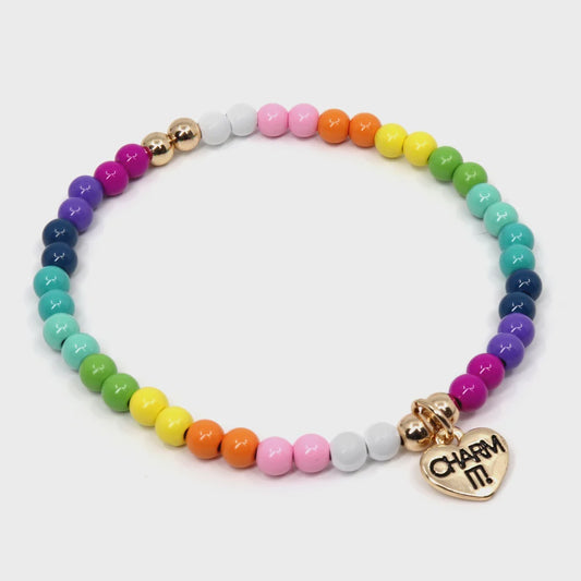 High IntenCity Charm It". Gold Rainbow Stretch