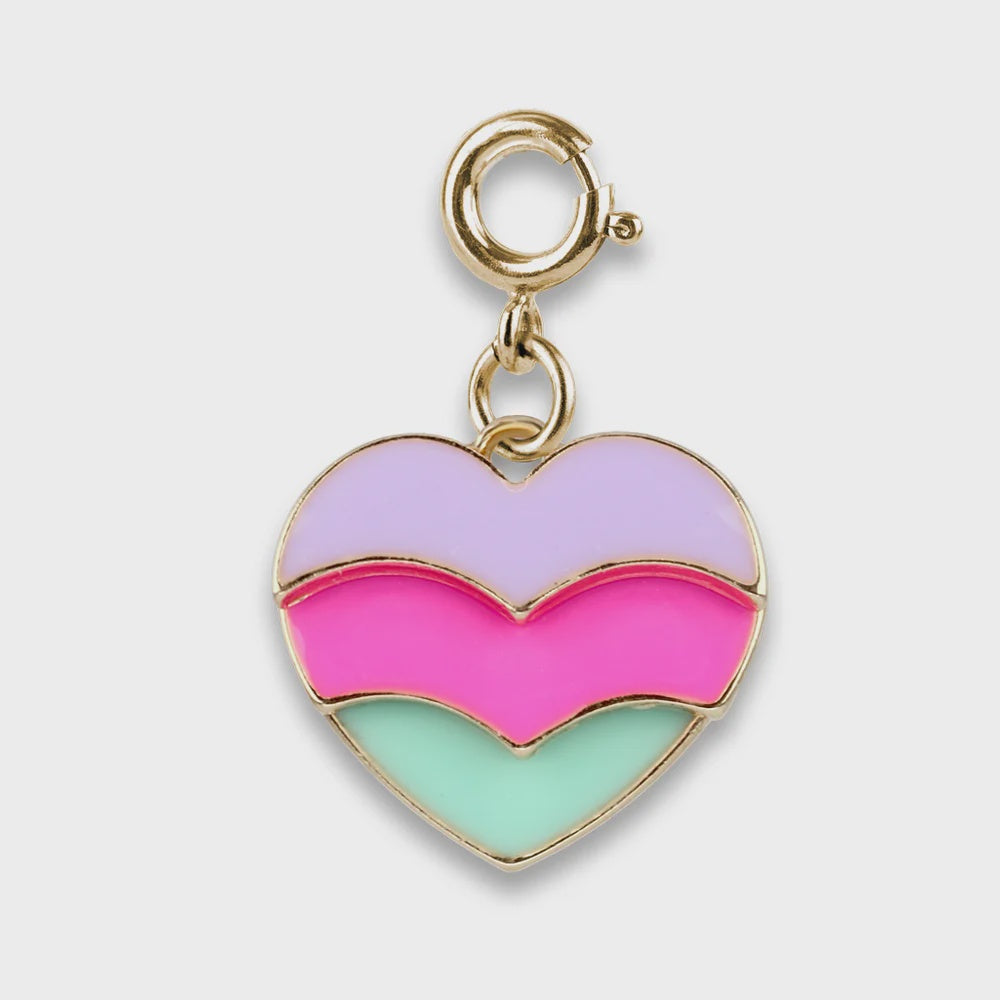 Charm It!  Gold Swivel Heart Charm