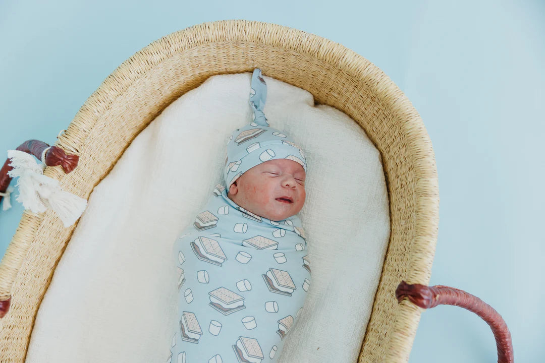 CP S'mores Knit Swaddle Blanket