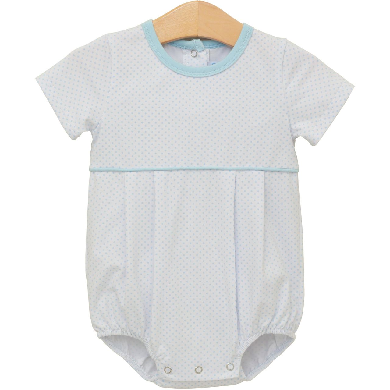 Trotter Street Kids Bentley Lt Blue Bitty Dot Bubble
