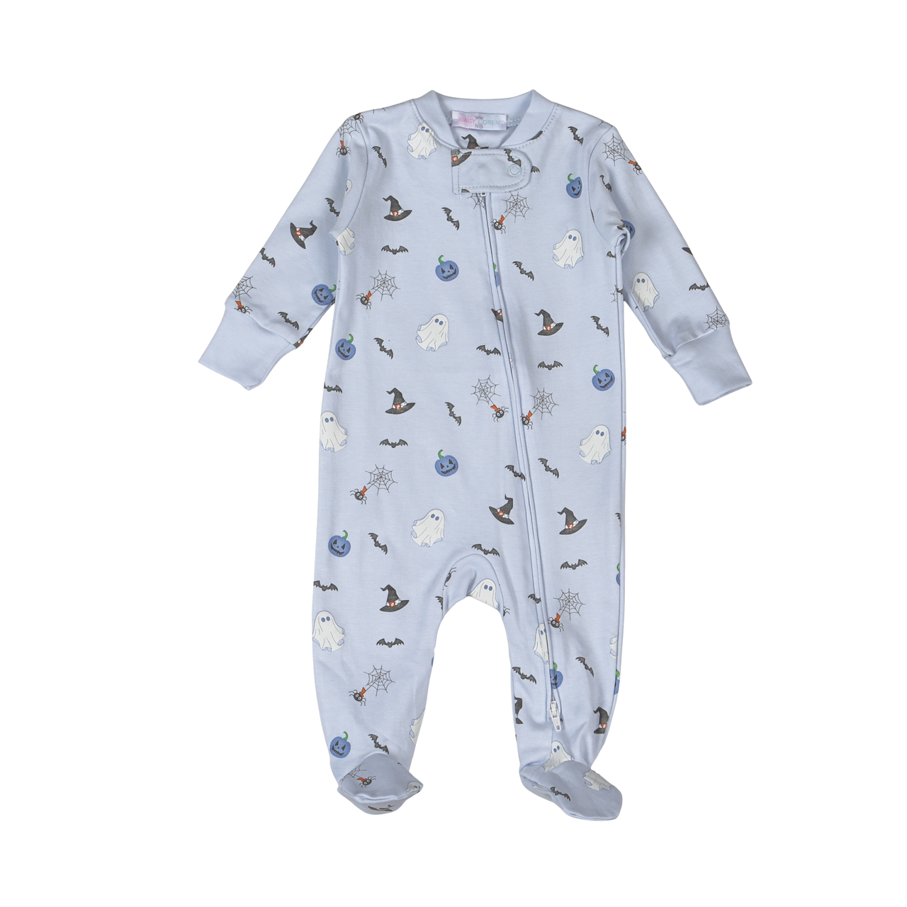 Baby Loren Spookie Time Pima Zipper Footie - Boys