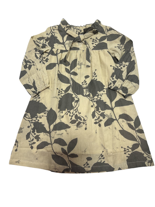 Heather Floral LS Tie Dress