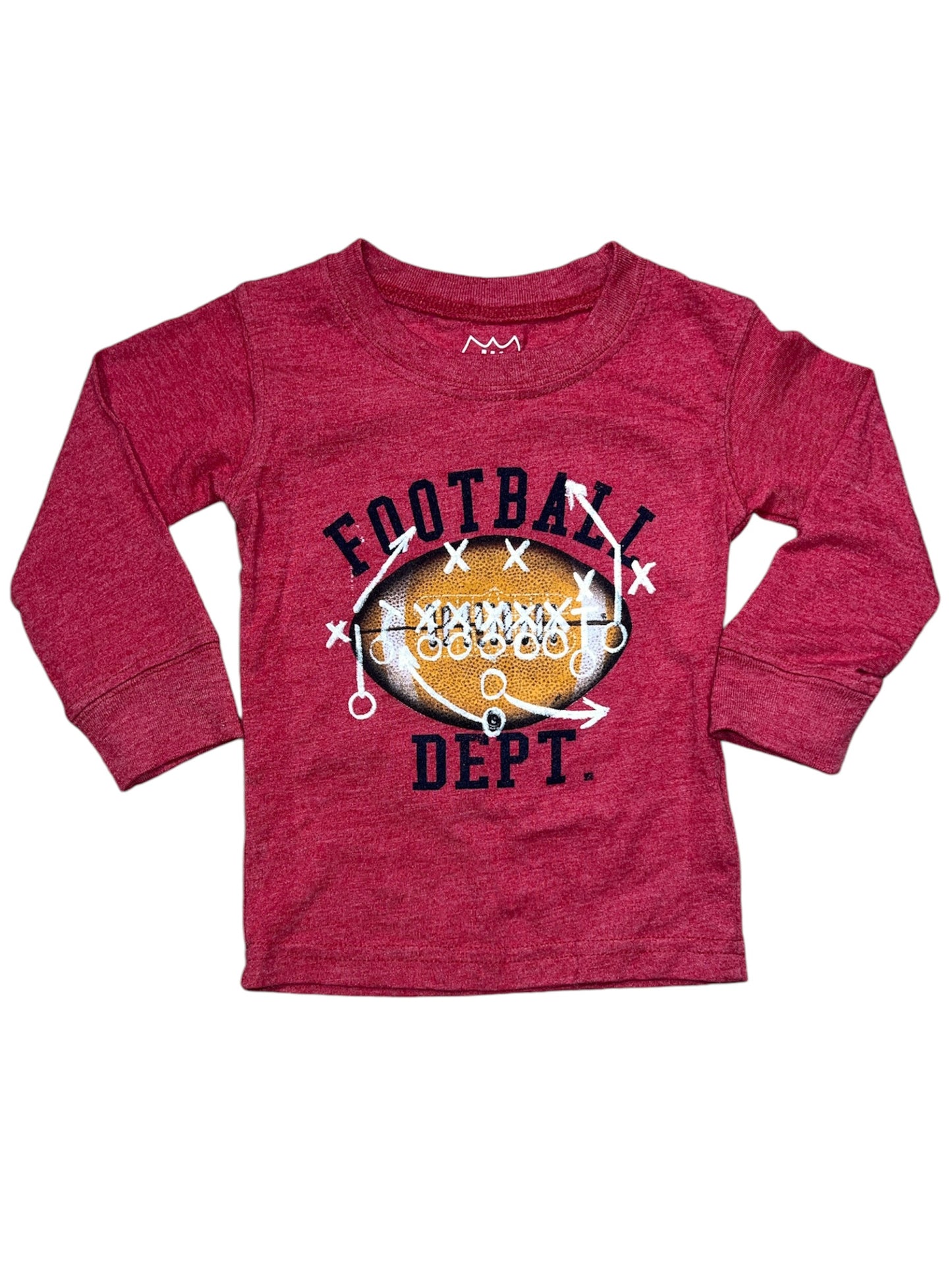 Red Football Dept LS Tee