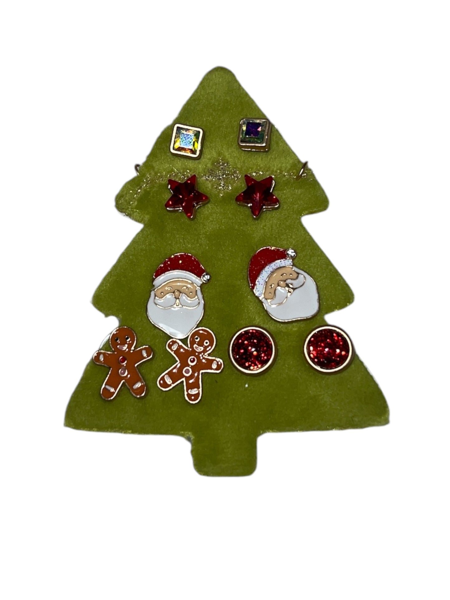 Kids Christmas Tree Stud Set