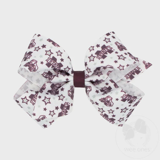 MSU Mini Star Bow Pair