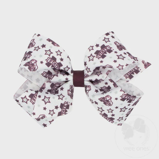 MSU Mini Star Bow Pair