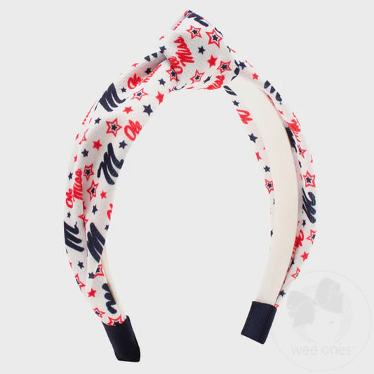Ole Miss Star Printed Headband