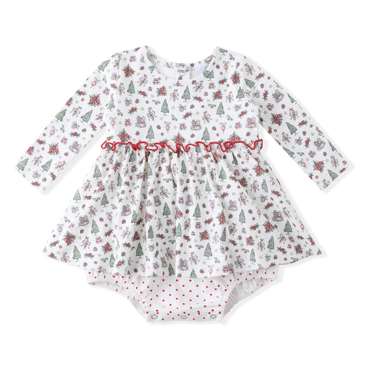 Swoon Baby Festive Christmas Bubble Dress