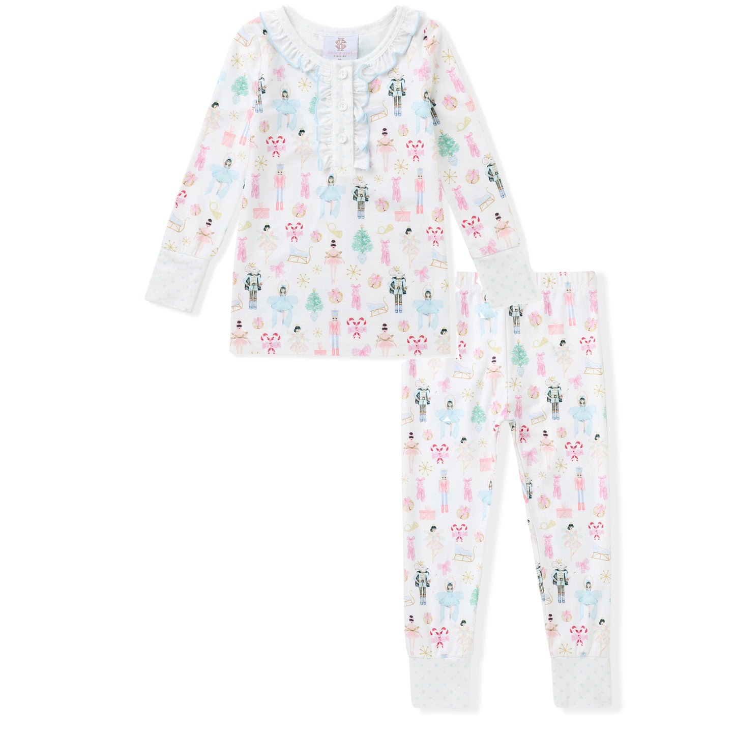 Swoon Baby Butterknit 2pc PJ set - Nutcracker