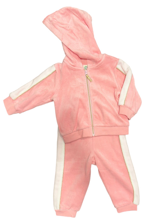 Velour Pink Jogger set