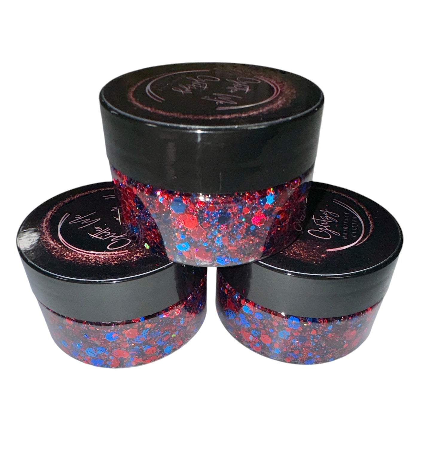 Red/Blue Hair/Face Glitter