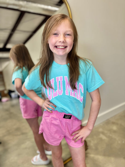 Lulu Mac Youth Polka Dot Tee - Chalky Mint