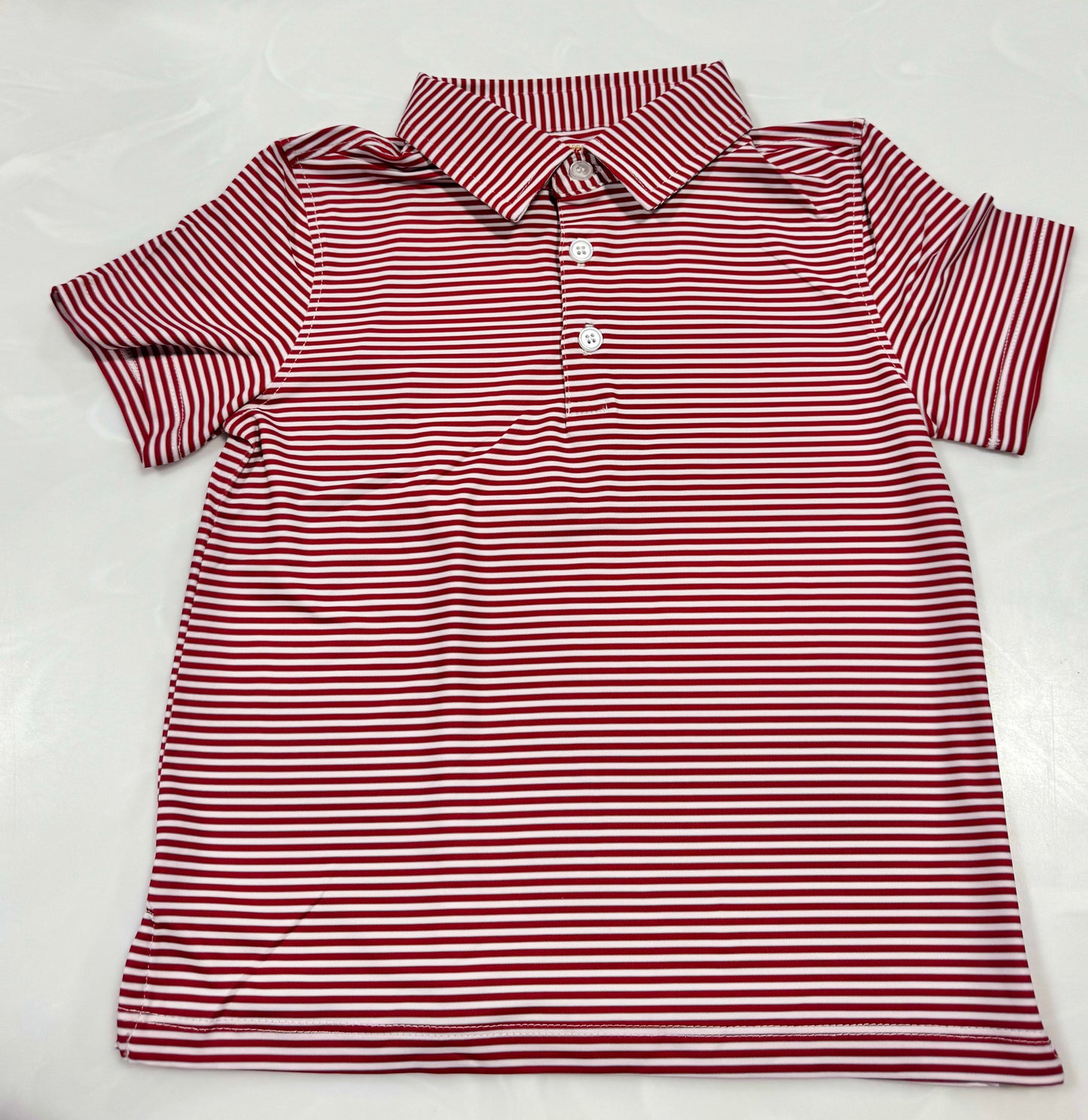 Meripex Crimson/Micro Grey/White Stripe Polo