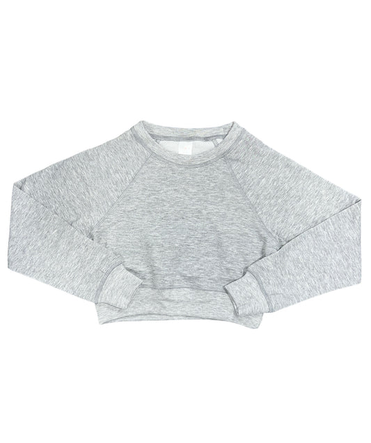 Heather Grey Cropped Sweatshirt
