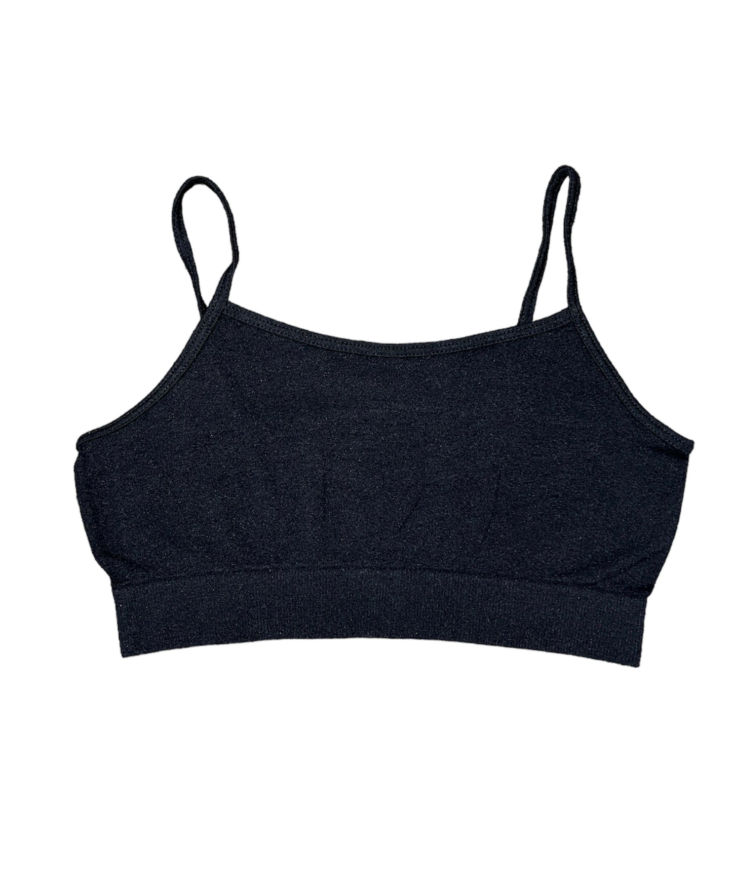 Black Seamless One Size Basic Bralette