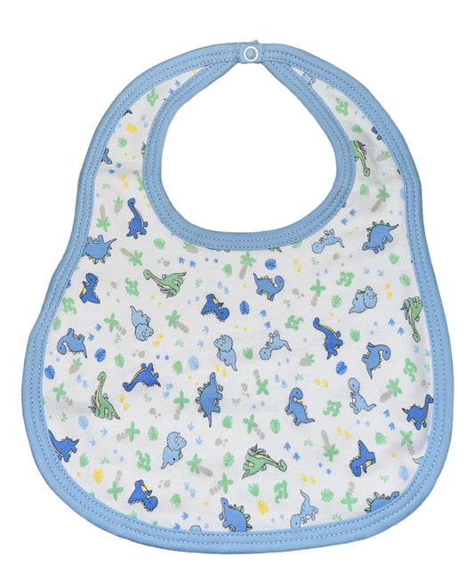 Blue Dinoland Printed Bib