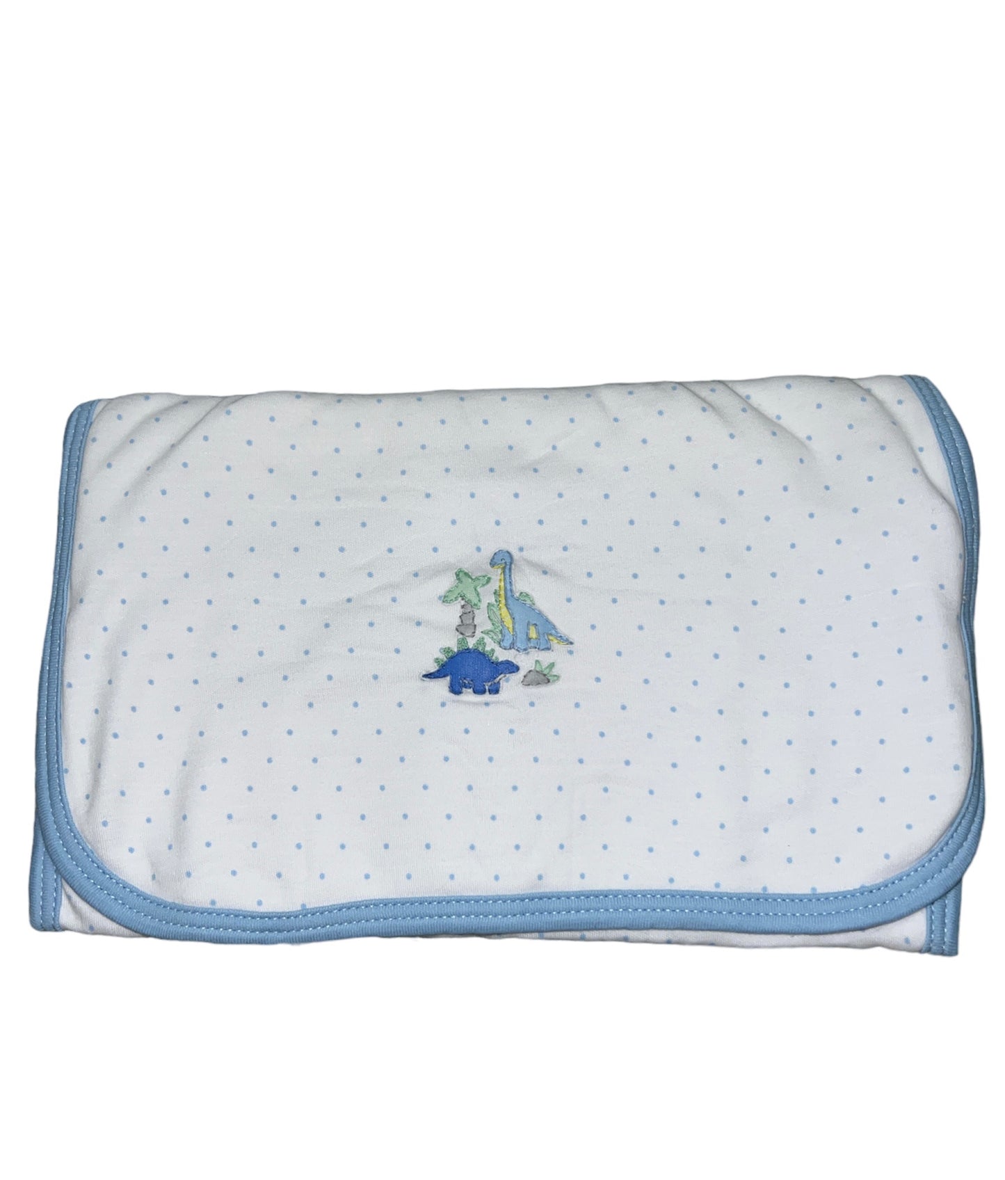 Blue Dinoland Emb Burp Cloth