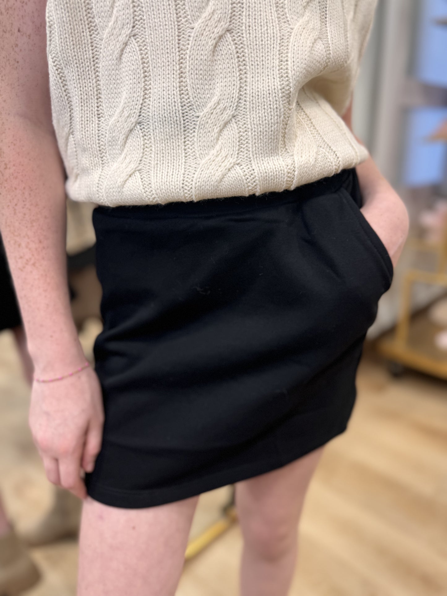 Black Tween Juniper Mini Skirt