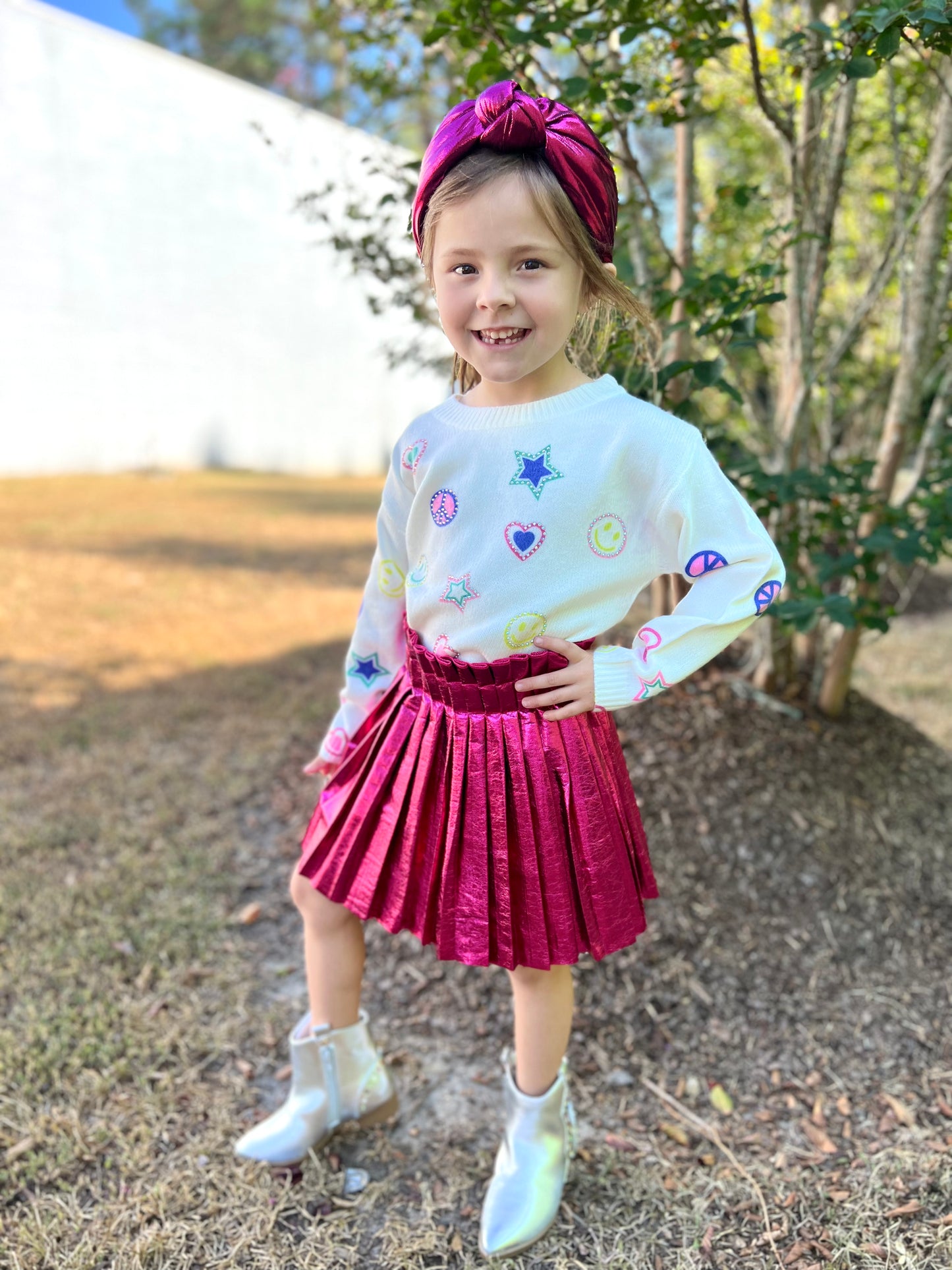 Ivory Emoji Printed Sweater