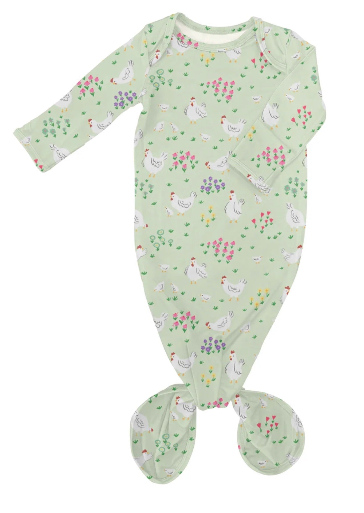 Goosies Knotted Gown - Spring Chicken - NB