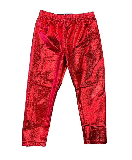 Red Metallic Legging