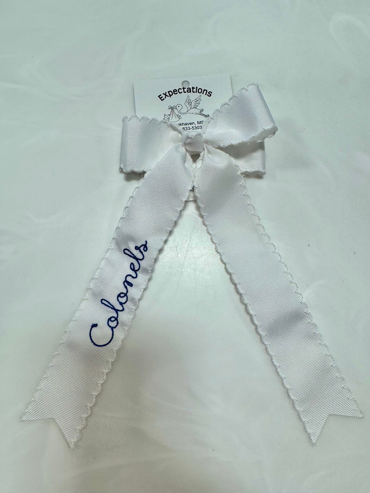 Moon Stitch Cheer Bow COLONELS