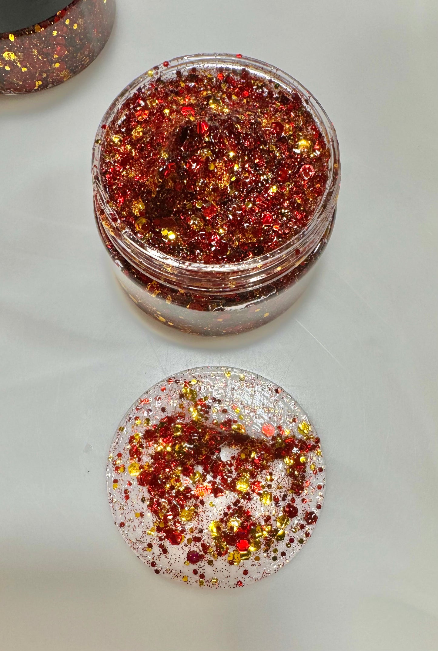 Maroon/Gold Hair/Face Glitter