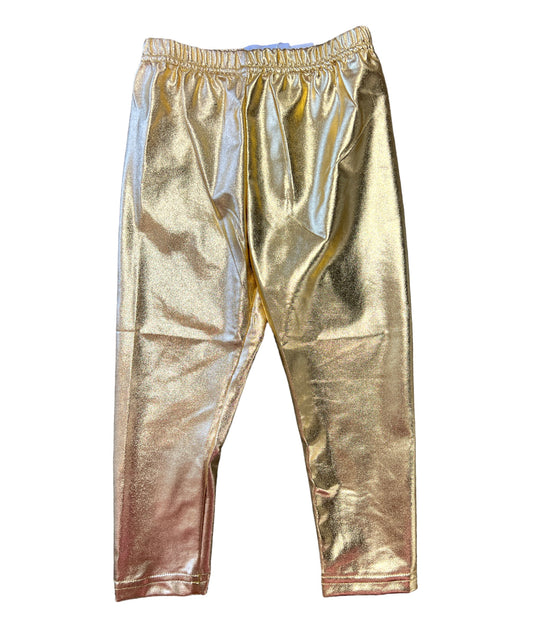 Gold Metallic Leggings