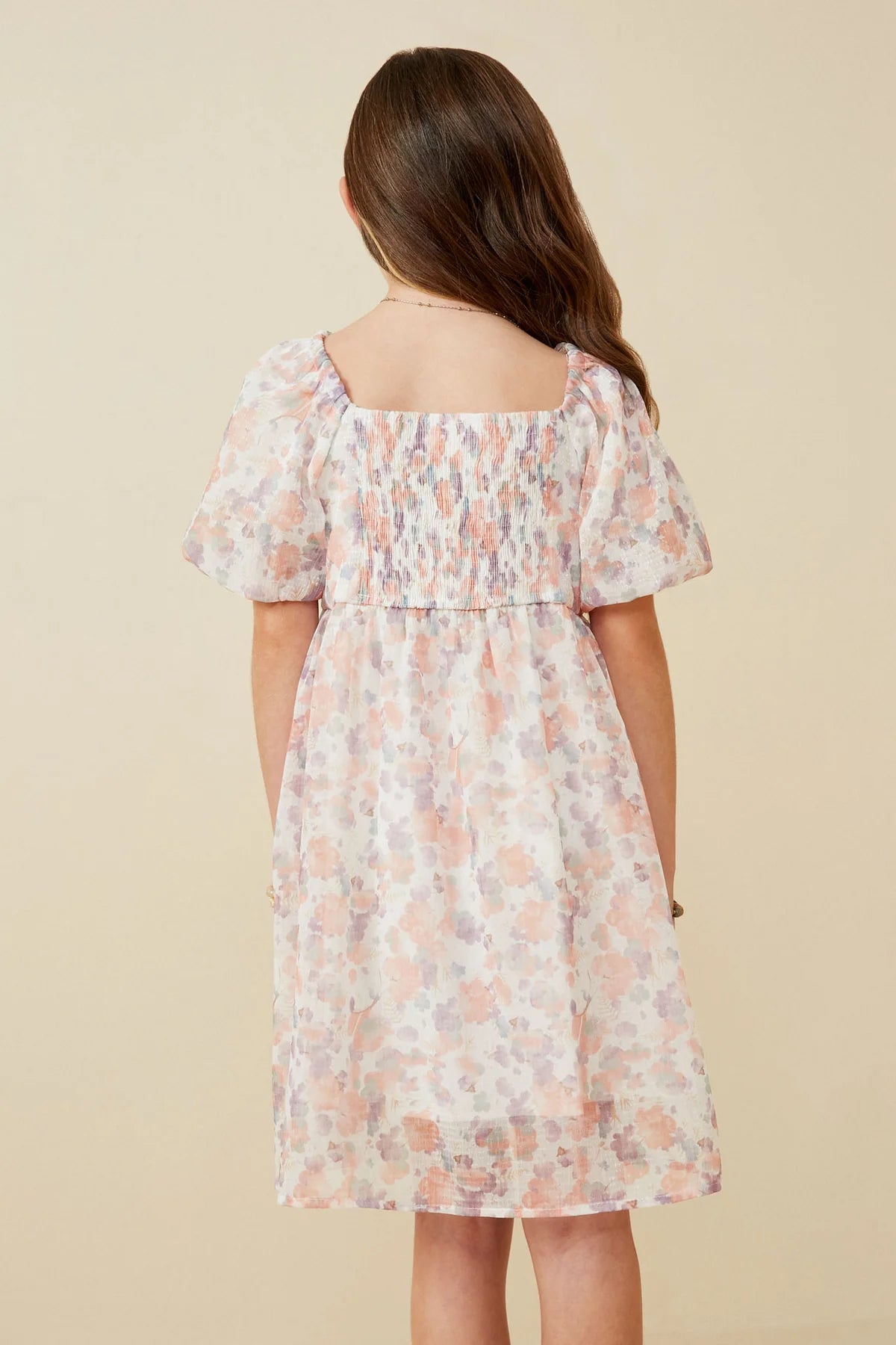 Hayden Girl Watercolor Print Dress