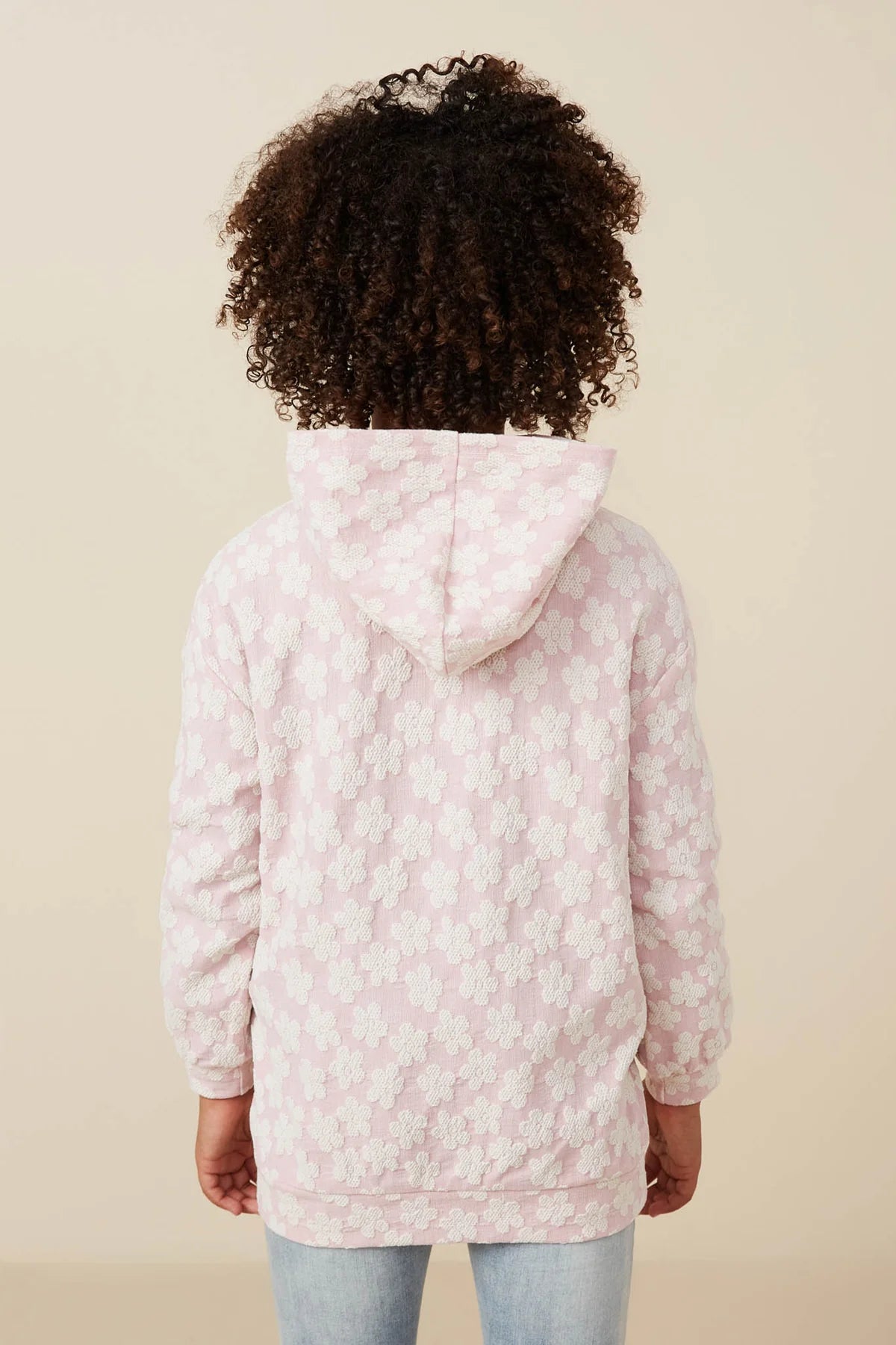Hayden Girl Daisy Textured Hoodie