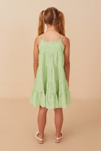 Hayden Girl Floral Crochet Lace Tiered Dress