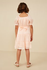 Hayden Girl Peach Shimmer Dress