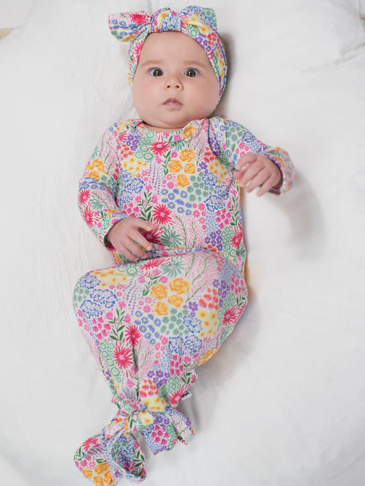 Goosies Knotted Gown - Flower Fields