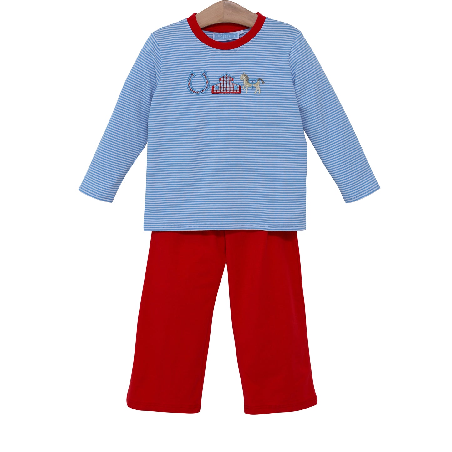 TSK Horse & Stable Applique Pants Set