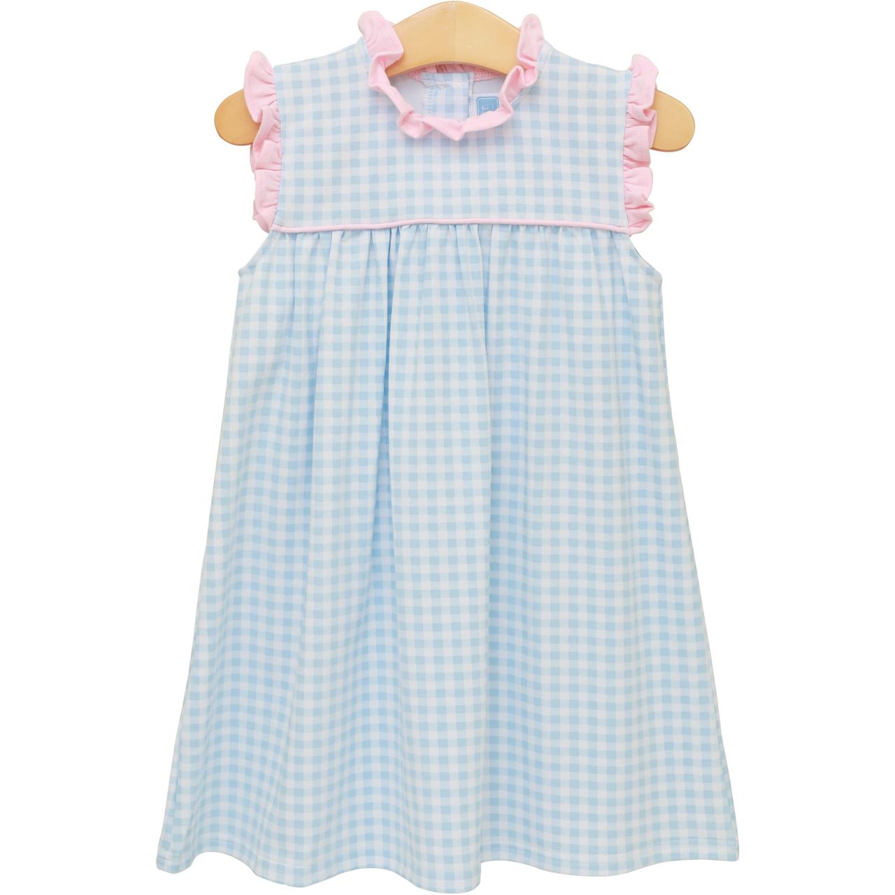 Trotter Street Kids Meredith Dress Lt Blue Gingham