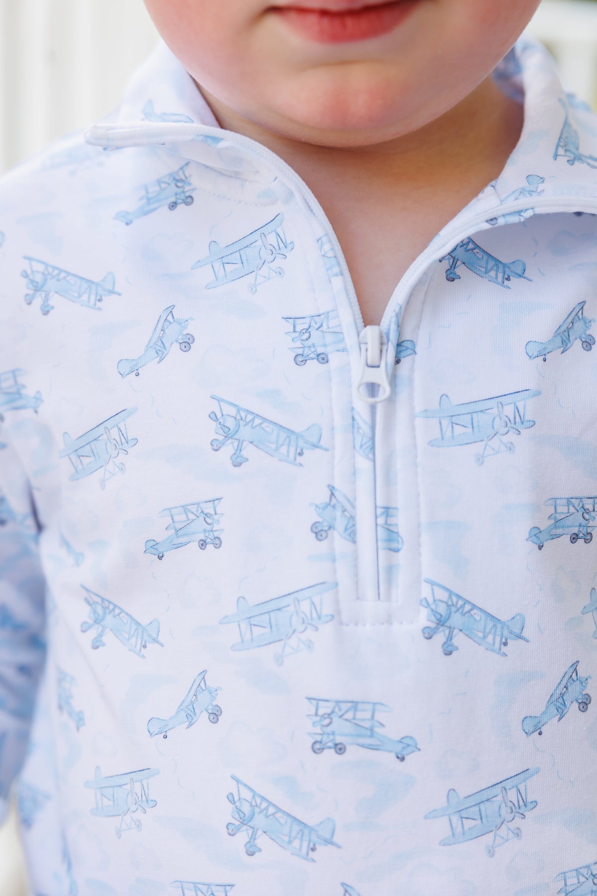 Trotter Street Kids Up Up & Away 1/4 Zip Pullover