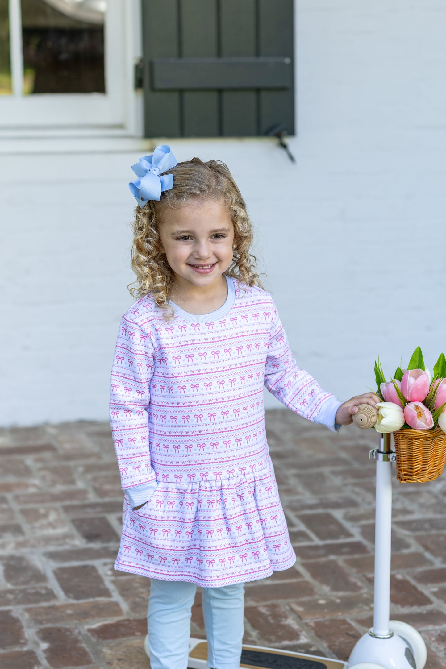 Trotter Street Kids Sweetheart French Terry Tunic Set