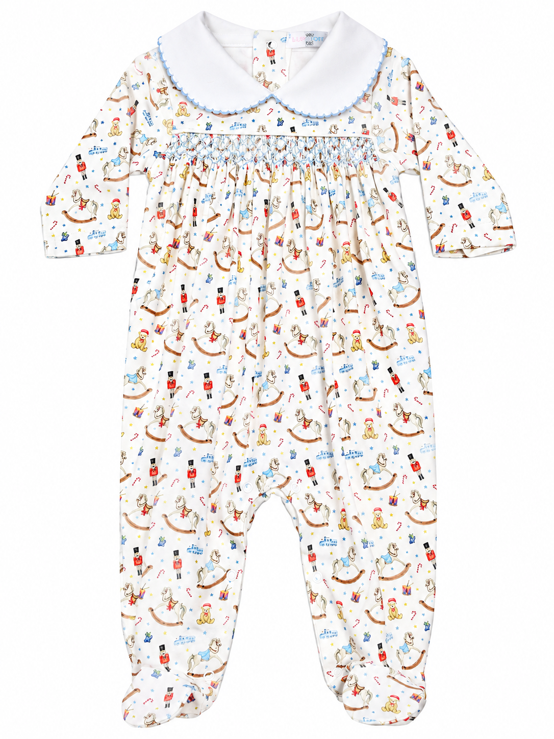 Baby Loren The Tiny Nutcracker Hand Smocked Footie