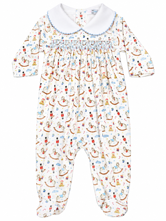 Baby Loren The Tiny Nutcracker Hand Smocked Footie
