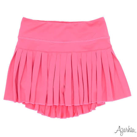 Azarhia Mini Pleated Skort - Neon Pink