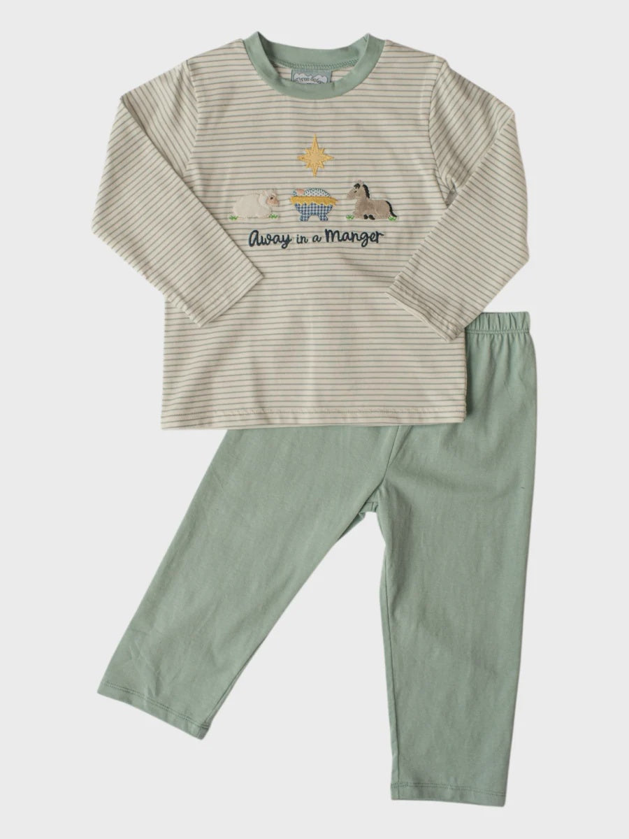 Three Sister Away in a Manger Boys Pant Set