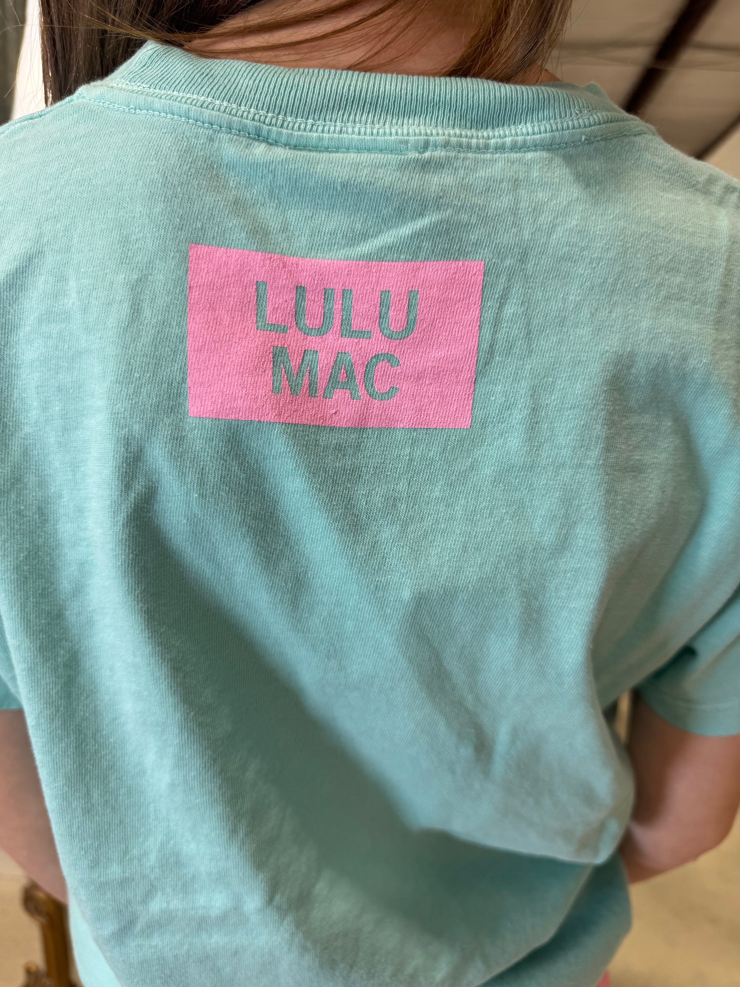 Lulu Mac Youth Polka Dot Tee - Chalky Mint