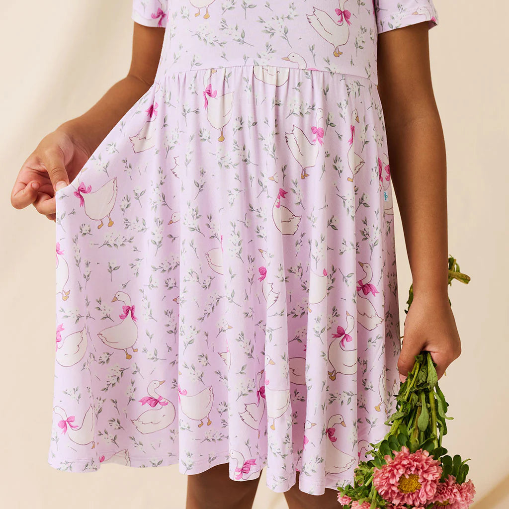 Posh Peanut Twirl Dress - Goose Blossoms