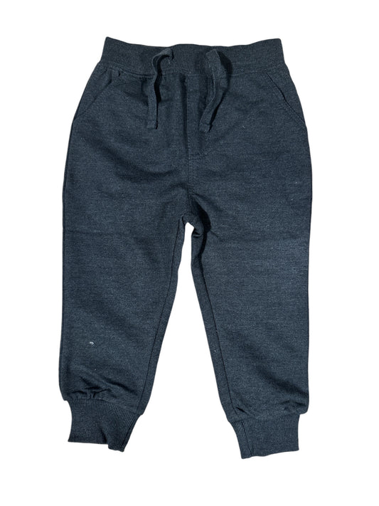 Boys Charcoal Terry Pant W/ Cuff