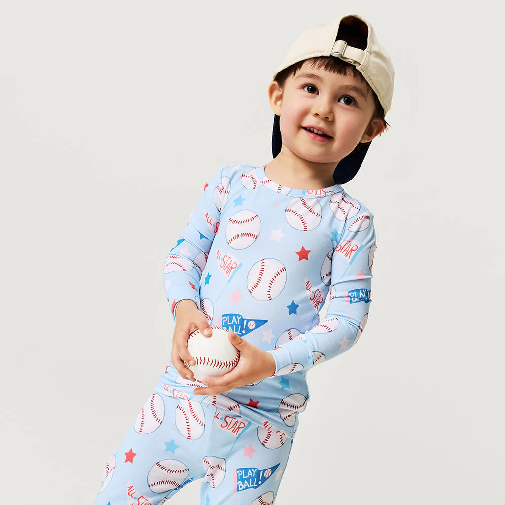 Posh Peanut Classic PJ Set - Play Ball