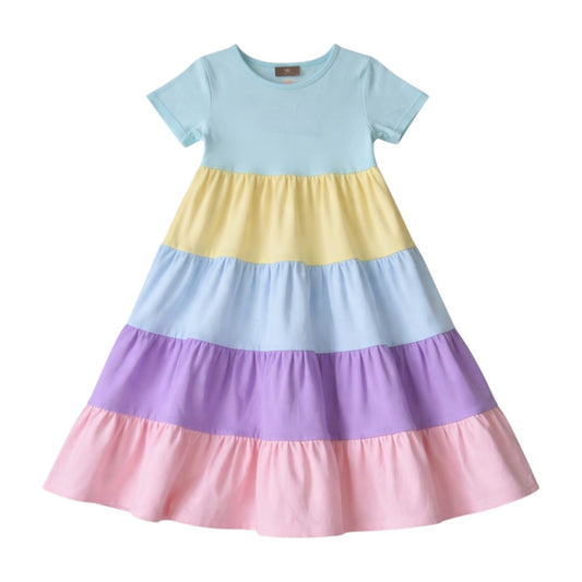 Millie Jay Pastel Colorblock Maxie Dress